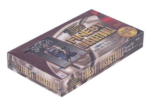 1996-97 Topps Finest Series 1 Basketball Unopened Box (24 Packs)